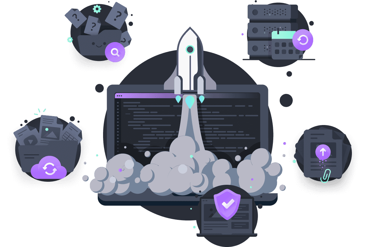 illustration of mudstack's features and benefits